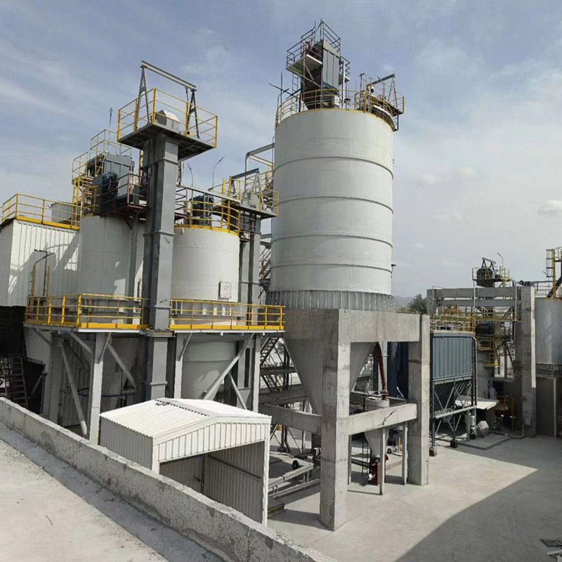 Gypsum vertical roller mill system